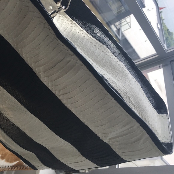 Hayward striped python handbag - Picture 6 of 8